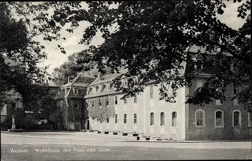 Ak Weimar in Thüringen, Wohnhaus der Frau von Stein