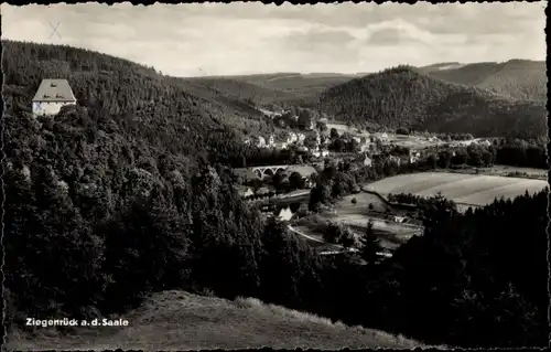 Ak Ziegenrück an der Saale Thüringen, Panorama