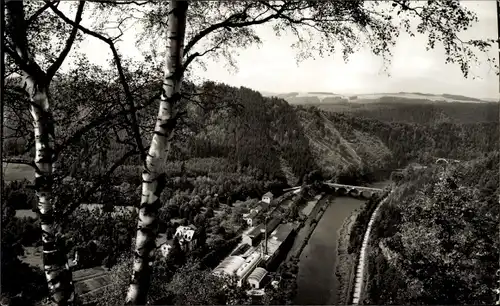 Ak Ziegenrück an der Saale Thüringen, An der Fährklippe