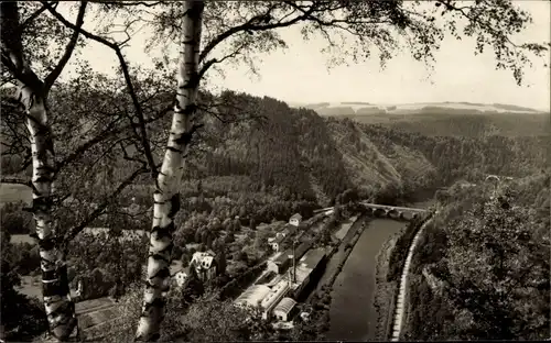 Ak Ziegenrück an der Saale Thüringen, An der Fährklippe