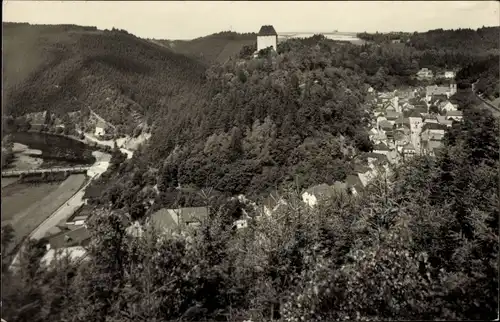 Ak Ziegenrück an der Saale Thüringen, Blick vom Geyersberg