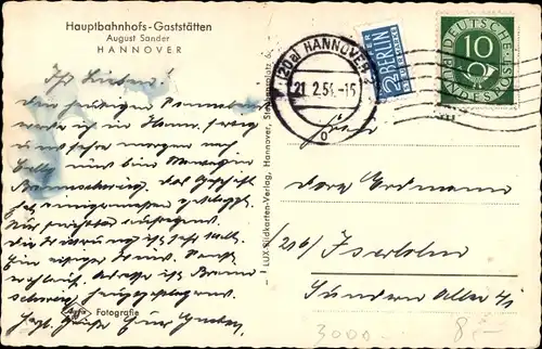 Ak Hannover in Niedersachsen, Stadthallengarten, Springbrunnen