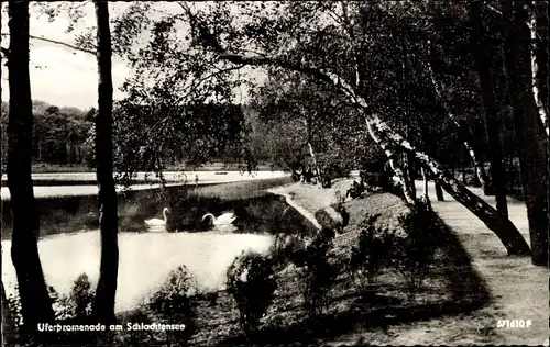 Ak Berlin Zehlendorf, Schlachtensee, Uferpromenade
