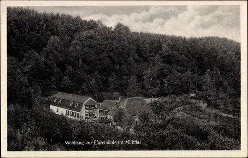 Ak Eisenberg in Thüringen, Mühltal, Waldhaus zur Pfarrmühle