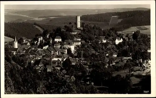 Ak Bad Lobenstein in Thüringen, Blick vom Geheeg