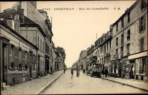 Ak Chantilly Oise, Rue du Constable