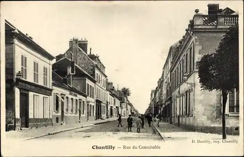 Ak Chantilly Oise, Rue du Constable