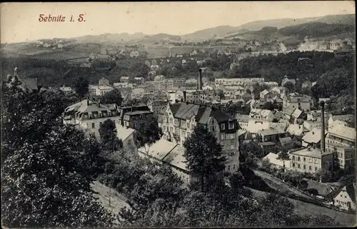 Ak Sebnitz Sächsische Schweiz, Ortsansicht