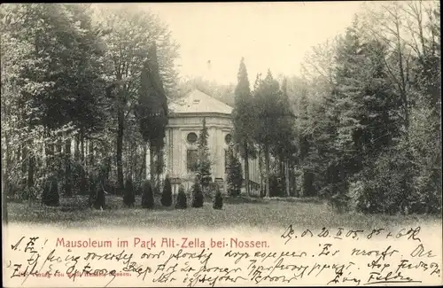 Ak Alt Zella Nossen in Sachsen, Mausoleum