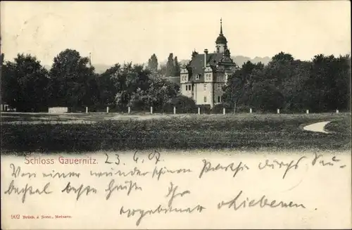 Ak Gauernitz Klipphausen in Sachsen, Schloss