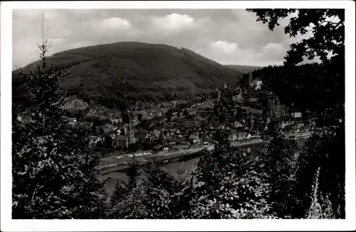 Ak Hirschhorn am Neckar Hessen, Blick von der Neckaralm