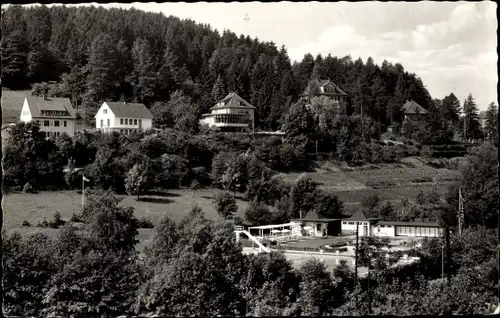 Ak Bad Driburg in Westfalen, Schwimmbad, Panorama