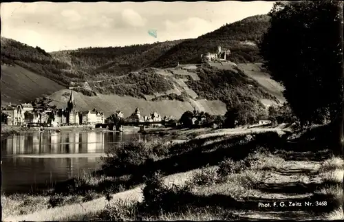 Ak Bernkastel Kues an der Mosel, Ruine Landshut, Hotel Römischer Kaiser