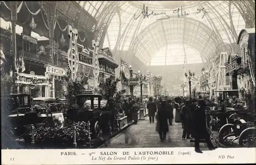 Ak Paris, 9 Salon de l'Automobile 1906, Grand Palais