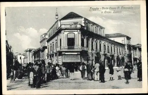 Ak Foggia Puglia, Corso Vittorio Emanuele, Corso Calroit