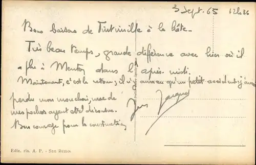 Ak Ventimiglia Liguria, Via Ruffini