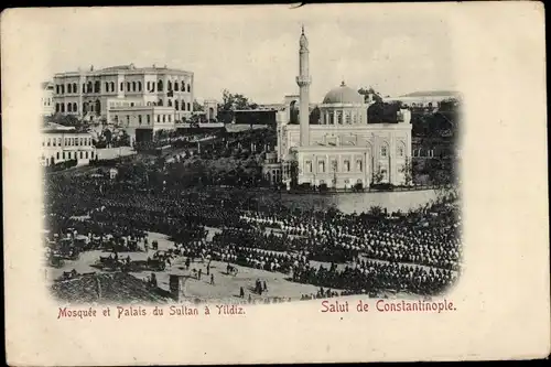 Ak Konstantinopel Istanbul Türkiye, Moschee und Sultanspalast in Yildiz