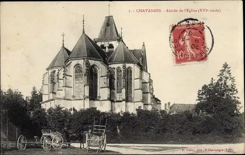 Ak Chavanges Aube, Kirche