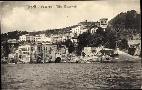 Ak Posillipo Napoli Neapel Campania, Villa Mazziotti