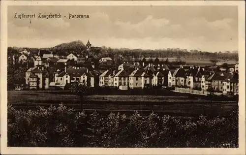 Ak Dresden Langebrück, Panorama