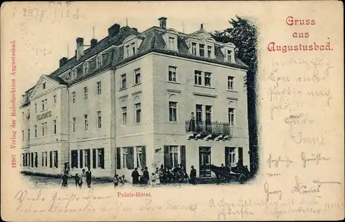 Ak Liegau Augustusbad Radeberg in Sachsen, Palais Hotel