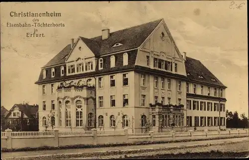 Ak Erfurt in Thüringen, Christianenheim des Eisenbahntöchterhorts