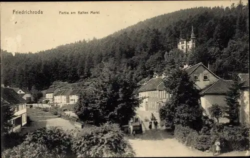 Ak Friedrichroda im Thüringer Wald, Kalter Markt