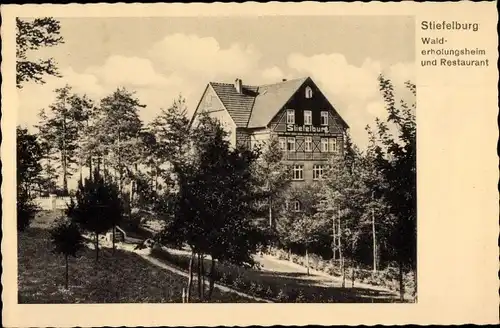 Ak Nauendorf in Thüringen, Walderholungsheim und Restaurant Stiefelburg