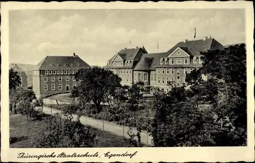 Ak Egendorf Blankenhain in der Talsenke der Schwarza Thüringen, Thüringische Staatsschule