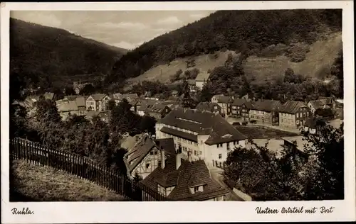 Ak Ruhla in Thüringen, Unterer Ortsteil, Post