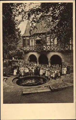 Ak Mühlhausen im Thüringer Unstrut Hainich Kreis, Chor des Arion, Mädchenbrunnenfest 1927