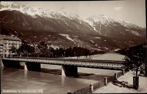Ak Innsbruck in Tirol, Innbrücke