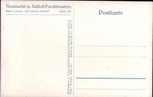 Ak Neumarkt in der Steiermark, Schloss Forchtenstein