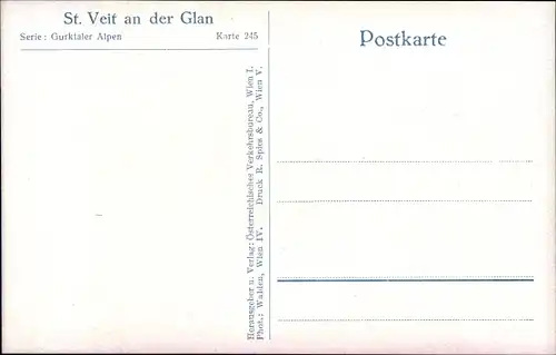 Ak Sankt Veit an der Glan Kärnten, Platz mit Brunnen