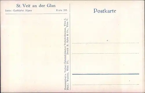 Ak Sankt Veit an der Glan Kärnten, Platz mit Brunnen