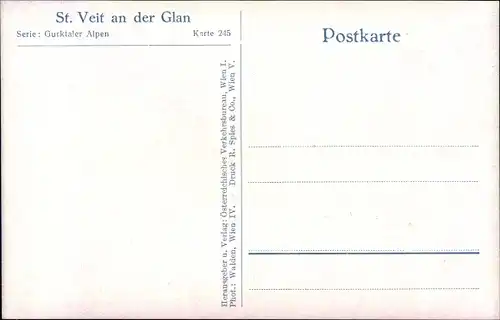 Ak Sankt Veit an der Glan Kärnten, Platz mit Brunnen