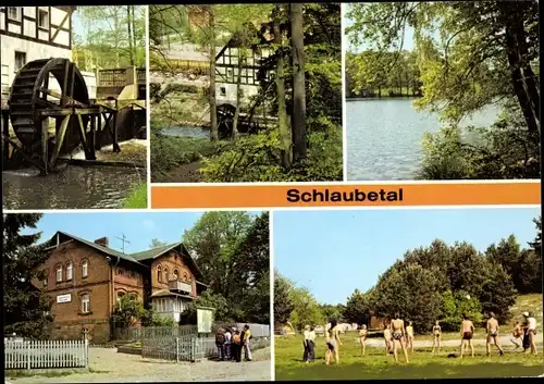 Ak Schlaubetal Landkreis Oder Spree, Bremsdorfer Mühle, HO Gaststätte, Jugendherberge Grete Walter