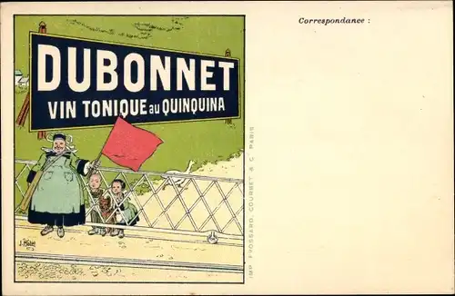 Künstler Ak Matet, Dubonnet Vin tonique au Quinquina, Reklame