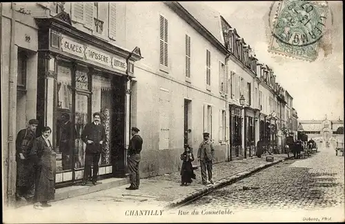 Ak Chantilly Oise, Rue du Constable