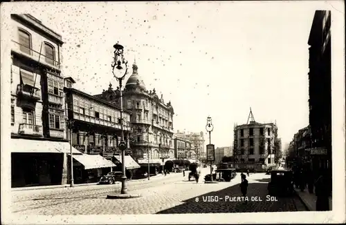 Ak Vigo Galizien Spanien, Puerta del Sol