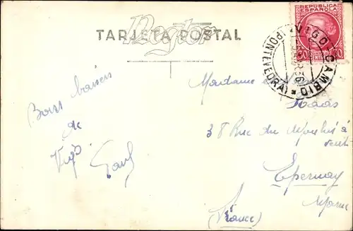 Ak Vigo Galizien Spanien, Puerta del Sol