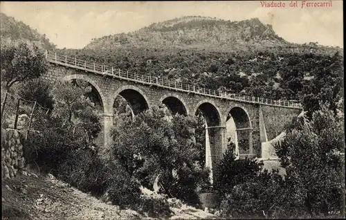 Ak Galicia, Eisenbahnviadukt