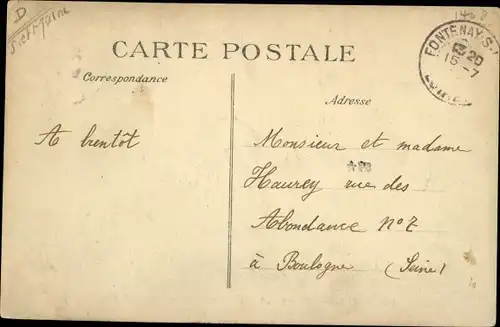 Ak Fontenay sur Loing Loiret, L'Arbre de la Liberte, Route de Nemours