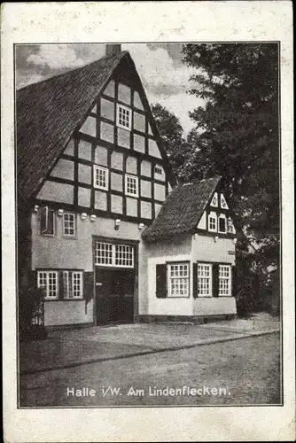 Ak Halle Nordrhein Westfalen, Am Lindenflecken