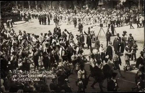 Foto Ak München, Deutsches Turnfest, Festzug