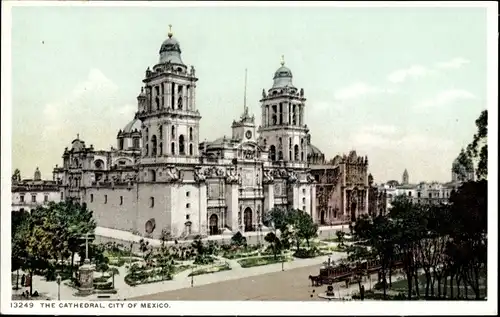 Ak Mexiko-Stadt Mexiko-Stadt, Die Kathedrale