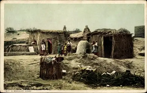 Ak Mexiko, mexikanisches Zuhause