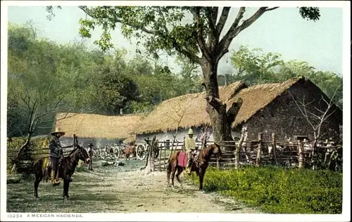 Ak Mexiko, mexikanische Hacienda