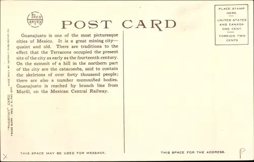 Ak Guanajuato Mexiko, Straße