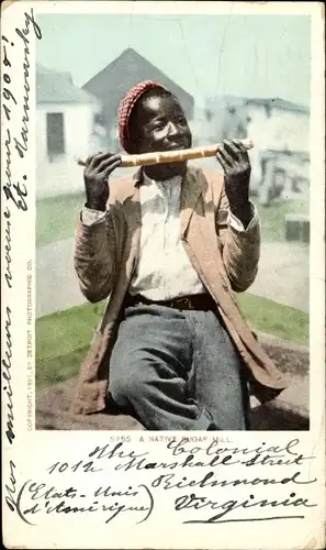 Ak Bahamas, eine einheimische Zuckerfabrik